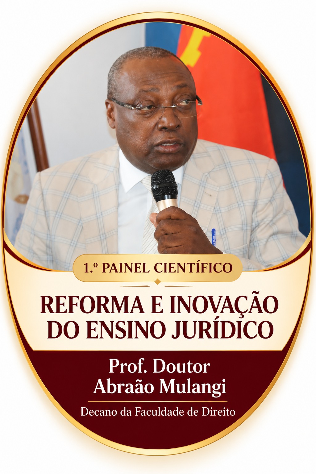 Prof. Doutor Abraão Mulangi, Decano da Faculdade de Direito — Aula Magna · Capital Humano, Desenvolvimento e Sustentabilidade