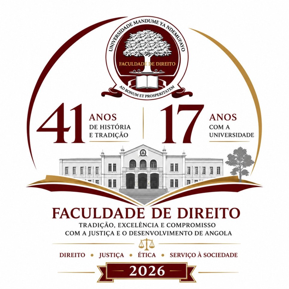 Logótipo comemorativo: 41 anos de história e tradição da Faculdade de Direito